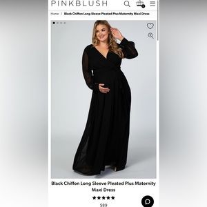 PINKBLUSH Plus Maternity Dress